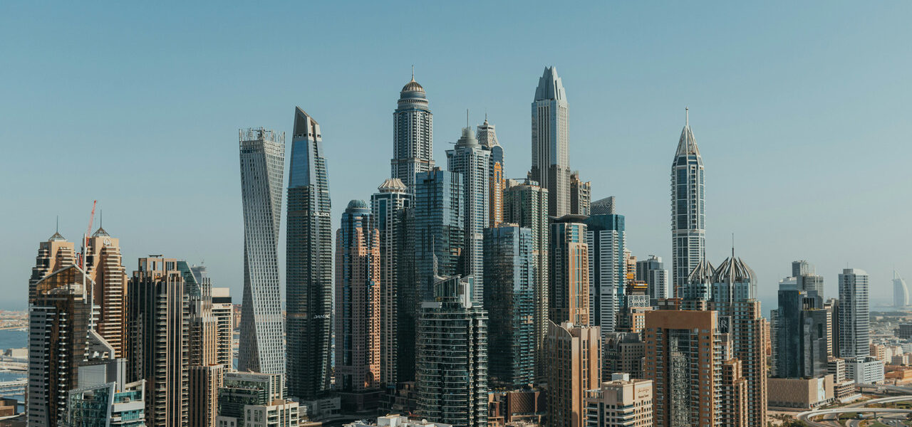 Dubai Marina skyline during the day, reflecting the city's steadier but still active property market