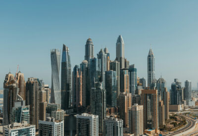 Dubai Marina skyline during the day, reflecting the city's steadier but still active property market